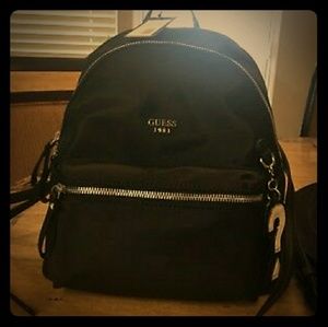 Leather mini backpack